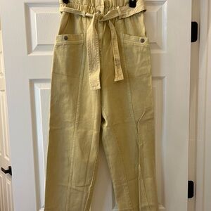 Sea NY Women’s Metta Jeans, yellow color, size 6